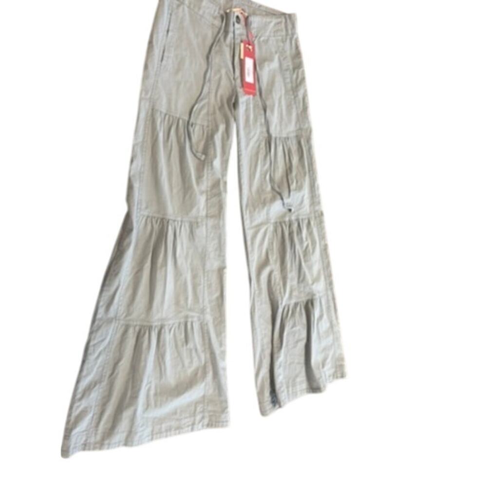 NWT! "WEARABLES" Wide Leg Pleated Seam Pants SZ XS Cottage Core‎ Flare 90s Core